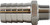 Midland Metal 73976 Reducing Nose Nipple, 1 in Hose Barbed x 1/2 in Male BSP, Stainless Steel