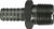 Midland Metal 34592 NPT To Barb Adapter, Stainless Steel Hose Barbs, 3/8 Ss Barb x Mip, Brass Fittings