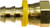 Midland Metal 30231 Adapter, 1/4 in Push-On Hose Barbed x 5/16 in Female SAE 45 deg/37 deg JIC Swivel, Brass