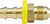 Midland Metal 32900 Adapter, 1/4 in Push-On Hose Barbed x 1/4 in 37 deg Male JIC Flared, Brass