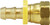 Midland Metal 30260 Swivel Connector, 5/16 in Push-On Hose Barbed x 3/8 in Female SAE 45 deg Flared, Brass