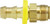 Midland Metal 30286 Swivel Connector, 5/8 in Push-On Hose Barbed x 5/8 in Male Inverted Flared, Brass