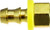 Midland Metal 30315 Adapter, 1/2 in Push-On Hose Barbed x 1/2 in Female Inverted Flared, Brass