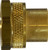 Midland Metal 30018 Straight Rigid Adapter, 3/4 in FGH x 3/8 in FIP, Brass