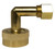 Midland Metal 30056 90 deg Dishwasher Elbow with Nut and Sleeve, 3/4 in FGH x 3/8 in Compression, Brass