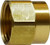 Midland Metal 30083 Straight Rigid Adapter, 3/4 in FGH x 3/4 in FIP, Brass