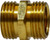 Midland Metal 30098 Straight Rigid Adapter, 3/4 in MGH x 3/4 in MGH, Brass