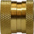 Midland Metal 30451 Female End Quick Disconnect Coupler, 3/4 in Female Garden Hose Threaded x 3/4 in, Brass