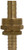 Midland Metal 30458 Coupling Set with Hex Nut, 5/8 in Hose Barbed x 5/8 in Hose Barbed, Brass