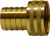 Midland Metal 30466 Short Shank Swivel Adapter with Knurled Nut, 1/2 in Garden Hose Barbed x 3/4 in FGH, Brass