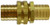 Midland Metal 30541 Short Shank Coupling Set, 5/8 in NPSM x 5/8 in NPSM, Brass