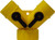 Midland Metal 30160 Wye Connector with 2-Way Hose Shut-Off, 3/4 in FGH x 3/4 in MGH x 3/4 in MGH, Plastic