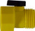 Midland Metal 30163 Ball Valve, 3/4 in Nominal, FGH x MGH, 35 to 100 deg F, Plastic Body