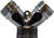Midland Metal 30626 Wye Connector with Two Levers, 3/4 in FGH x 3/4 in MGH x 3/4 in MGH, Zinc