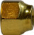 Midland Metal 10052 Hex Forged Reducing Nut, 3/8 x 1/4 in Female Flared, Brass