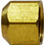 Midland Metal 10077 Cap, 3/8 in 45 deg Female Flared, Brass