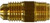 Midland Metal 10258 Adapter, 1/4 in Male Flared x 1/2 in Male NPTF, Brass