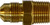 Midland Metal 10275 Adapter, 3/4 in Male Flared x 1/2 in Male NPTF, Brass