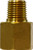 Midland Metal 10442 Adapter, 3/8 in SAE 45 deg Female Flared x 1/4 in MIP, Brass