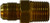 Midland Metal 35134 Adapter, 15/16 in SAE 45 deg Male Flared x 1/2 in MIP, Brass