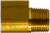 Midland Metal 12068 90 deg Elbow, 5/8 in Female Inverted Flared x 1/2 in MNPTF, Brass