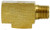 Midland Metal 12120 Run Tee, 5/16 in Inverted Flared x 1/8 in MNPTF x 5/16 in Inverted Flared, Brass