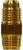 Midland Metal 12252 Adapter, 1/4 in Male SAE Flared x 1/4 in Male Inverted Flared, Brass