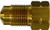 Midland Metal 12326 Adapter, 3/16 in Female Inverted Flared x M11 Bubble Male Inverted Flared, Brass