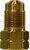 Midland Metal 12327 Adapter, 3/16 in Tube OD x M12 Bubble Male Threaded, Brass