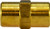 Midland Metal 12342 British Brake Line Union, 3/16 in Bubble Inverted Flared x 3/16 in Bubble Inverted Flared