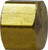 Midland Metal 18049 Hex Cap, 1/2 in Compression, Brass