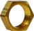 Midland Metal 18097 Bulkhead Nut, 1/4 in Compression, Brass