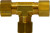 Midland Metal 18107 Tee, 5/8 in Compression x 5/8 in Compression x 5/8 in Compression, Brass