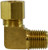 Midland Metal 18220B 90 deg Barstock Elbow, 1/8 in Tube OD x 1/8 in Male NPTF, Brass
