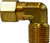 Midland Metal 18226 90 deg Elbow, 1/4 in Tube OD x 3/8 in Male NPTF, Brass