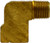 Midland Metal 16128 Elbow, 1/8 in Threaded Sleeve x 1/8 in MIP, Brass