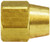 Midland Metal 24002 Long Hex Nut, 3/16 in Compression, Brass