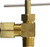 Midland Metal 26011 Angle Needle Valve with 26003 Captive Sleeve Nut, 1/4 x 1/8 in Nominal, -65 to 250 deg F