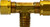 Midland Metal 26296 Captive Sleeve Male Branch Tee, Captive Sleeve Compression, 3/8 x 1/4 Comp x Mip Tee W/26005, Brass Fittings