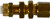 Midland Metal Poly-Flo 20333 Bulkhead Union, 1/4 in Tube OD x 1/4 in Compression, Brass