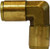 Midland Metal 20151 90 deg Union Elbow, 5/32 in Tube OD x 5/32 in Tube OD, Brass
