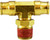 Midland Metal 20110 Swivel Branch Tee, 1/2 in Tube OD x 3/8 in Male NPTF x 1/2 in Tube OD, Brass