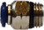 Midland Metal 20023N Straight Adapter, 1/8 in Push-In x 1/4 in MNPT Global, Brass, Nickel-Plated