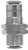 Midland Metal 20129N Bulkhead Union, 1/2 in Push-In x 1/2 in Push-In, Brass, Nickel-Plated