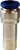 Midland Metal 20514N Reducer, 1/2 in Push-In Tube x 3/8 in Push-In Tube, Brass, Nickel-Plated