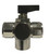 Midland Metal 46682 Mini Ball Valve, 3/8 in Nominal, FIP, 3-Way -Port/Way, 250 psi Pressure, Brass Body