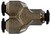Midland Metal 20746N Union Wye, 10 mm Push-In x 10 mm Push-In x 10 mm Push-In, Brass, Nickel-Plated
