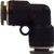 Midland Metal 20154C 90 deg Union Elbow, 1/2 in Push-In Tube x 1/2 in Push-In Tube, Composite
