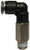 Midland Metal 20580C 90 deg Long Pattern Swivel Elbow, 3/8 in Push-In x 3/8 in MIP, Composite