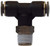 Midland Metal 20103C Swivel Branch Tee, 1/8 in Push-In Tube x 1/8 in MIP x 1/8 in Push-In Tube, Composite